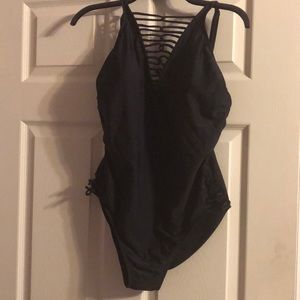 Sexy black 1pc swimsuit